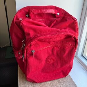 Kipling Seoul Laptop Backpack 🎒 (Red)